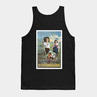 U.S. School Gardens, 1919. Vintage Poster Tank Top